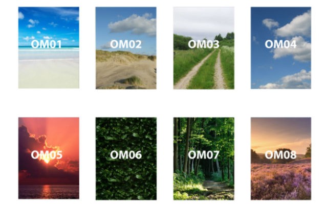 Natuur achtergronden voor fotokeramiek